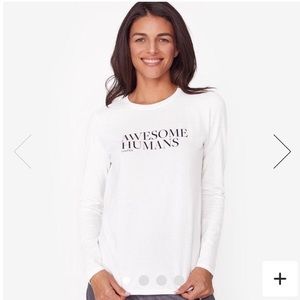 NWOT FIGS Awesome Humans Long Sleeve Shirt
